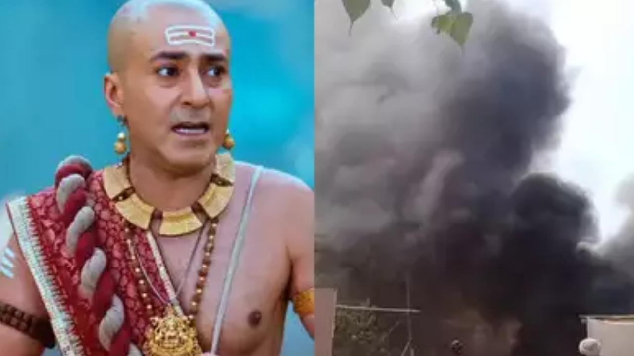 Tenali Rama Set Catches Fire