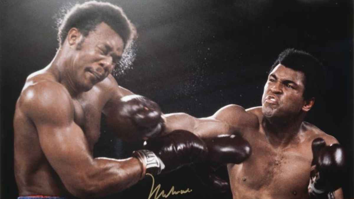 Muhammad Ali with George Foreman