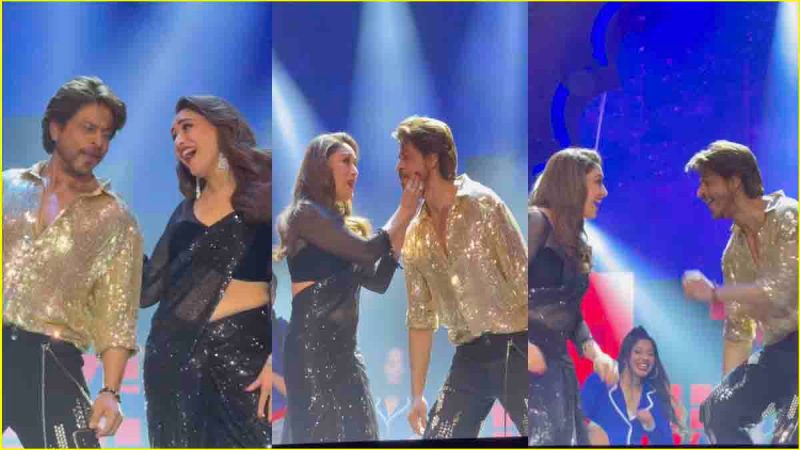 iifa awards 2025 shahrukh khan and madhuri dixit dance dil to pagal hai users react