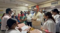 Surprise inspection by Delhi Government Health Minister Dr. Pankaj Kumar Singh