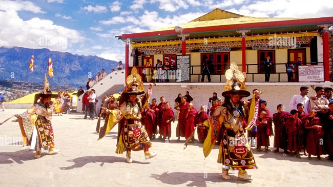 Tibetan Monks Perform Cham Dance Tibetan Monks Perform Cham Dance