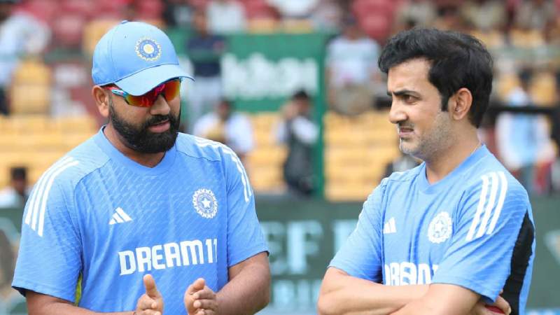 gautam gambhir and rohit sharma