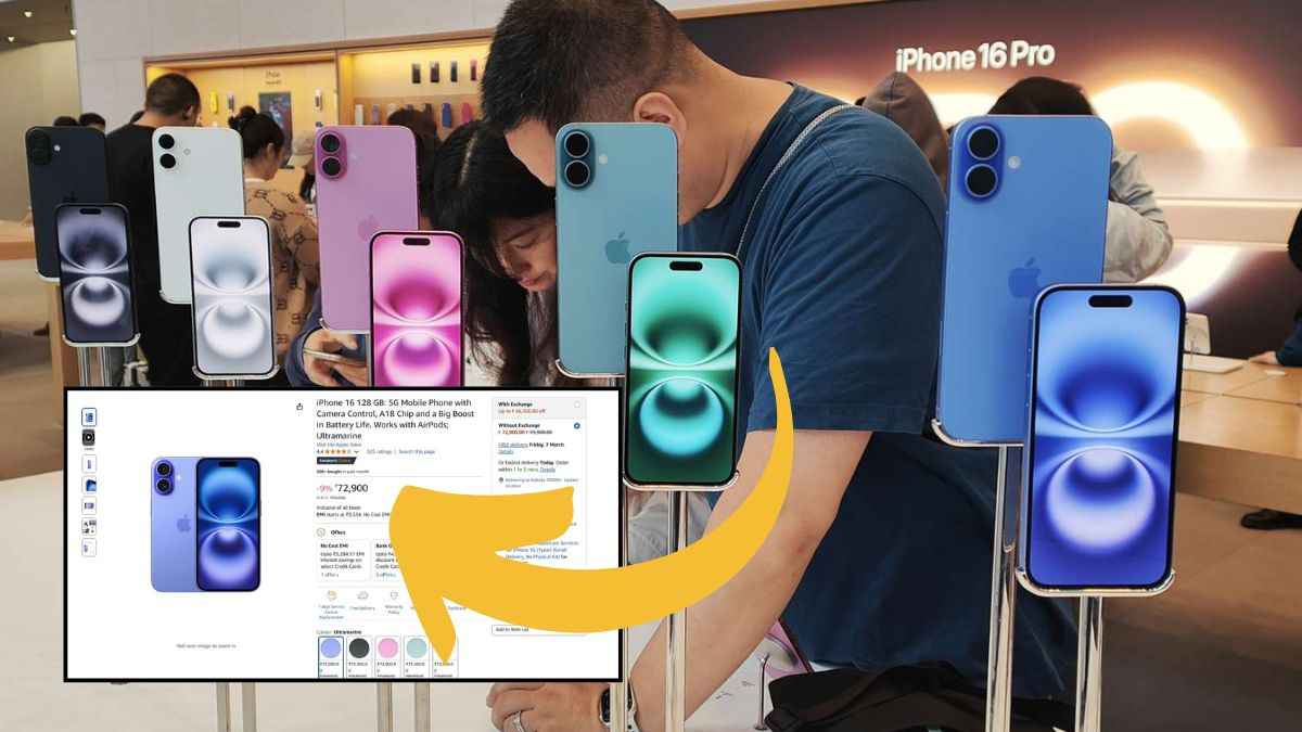 Amazon दे रहा iPhone 16 पर 11 हजार का Discount! खरीदने से पहले चेक करें Deal
