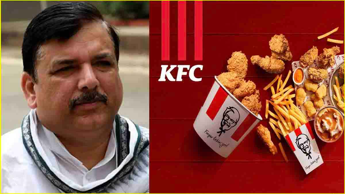 दिल्ली में मीट की दुकानों पर सियासत गरमाई, संजय सिंह बोले- 'हिम्मत हैं तो केएफसी बंद कराएं'