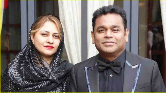 AR Rahman with wife AR Rahman with wife