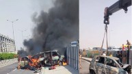 Ghaziabad car fire
