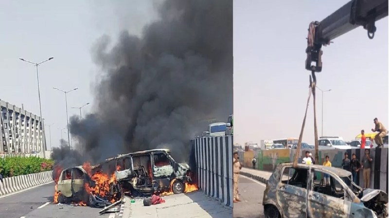 Ghaziabad car fire