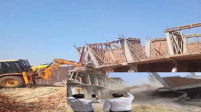 Greater Noida authority buldozer