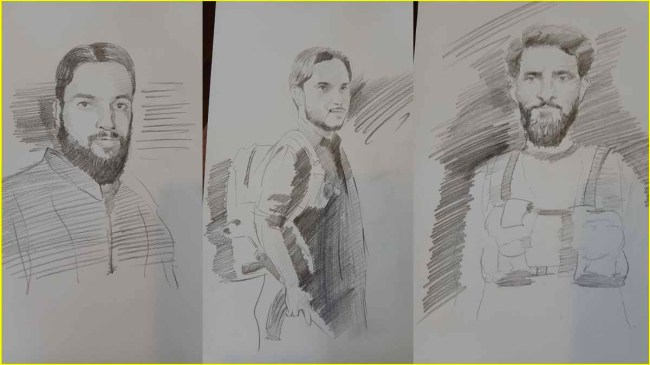 Pahalgam Terror Attack Sketches