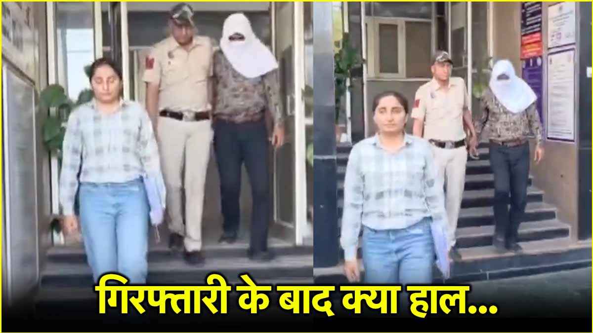 सनोज मिश्रा की गिरफ्तारी के बाद की पहली तस्वीर, वीडियो में मुंह पर कपड़ा बांधे दिखे मोनालिसा के मददगार