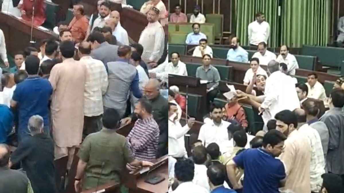 जम्मू-कश्मीर विधानसभा में विधायकों में हाथापाई, वक्फ कानून पर हंगामा