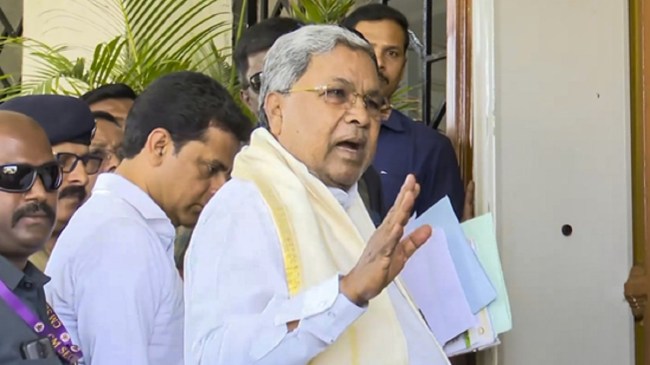 Karnataka Chief Minister Siddaramaiah