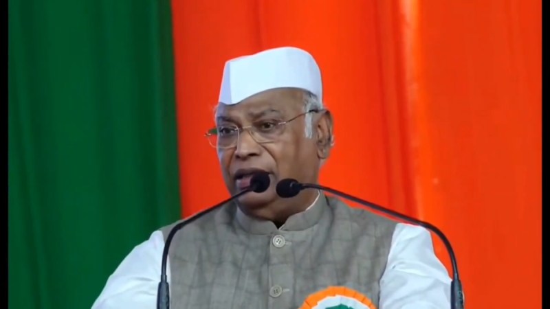 Mallikarjun Kharge speech Congress plenary session