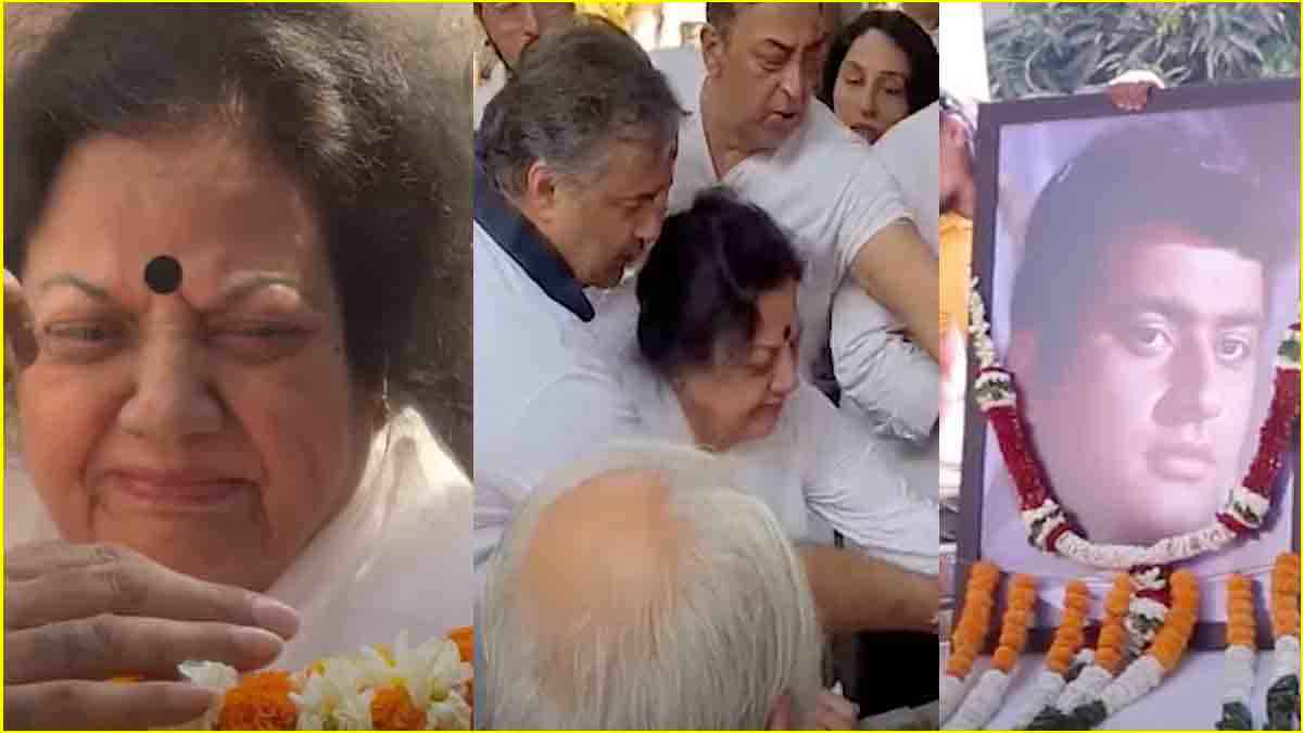 मनोज कुमार की अर्थी देख बदहवास हुईं पत्नी शशि, रोते-बिलखते हुए पति को कहा अलविदा