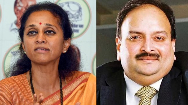 Mehul Choksi arrest Supriya Sule statement
