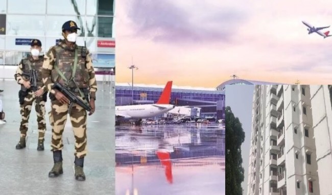 Noida airport and CISF Soldiers