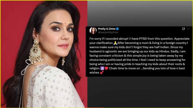 preity zinta share apology post after harsh reaction on fans question bjp joining preity zinta share apology post after harsh reaction on fans question bjp joining