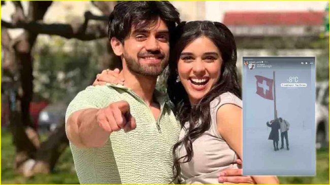 bigg boss 18 ex contestants avinash mishra and eisha singh enjoy vacation switzerland