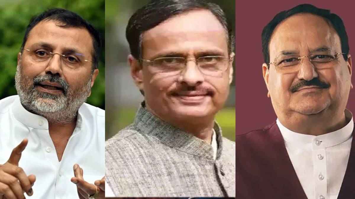 nishikant dubey dinesh sharma jp nadda