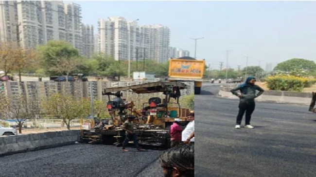 road construction work