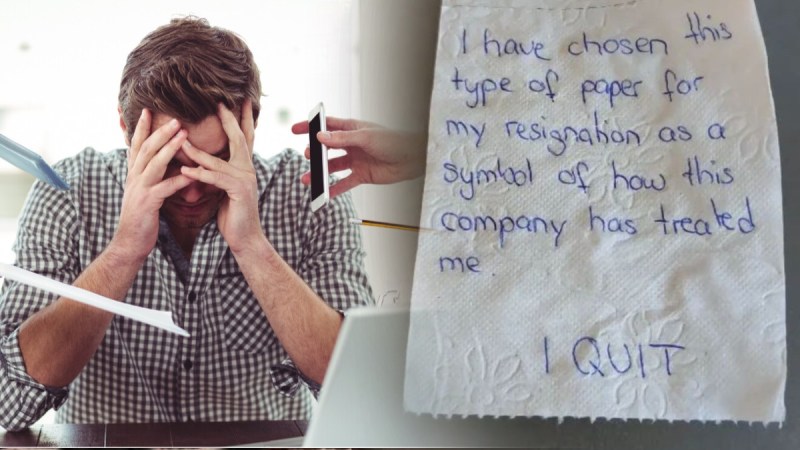 toilet paper resignation