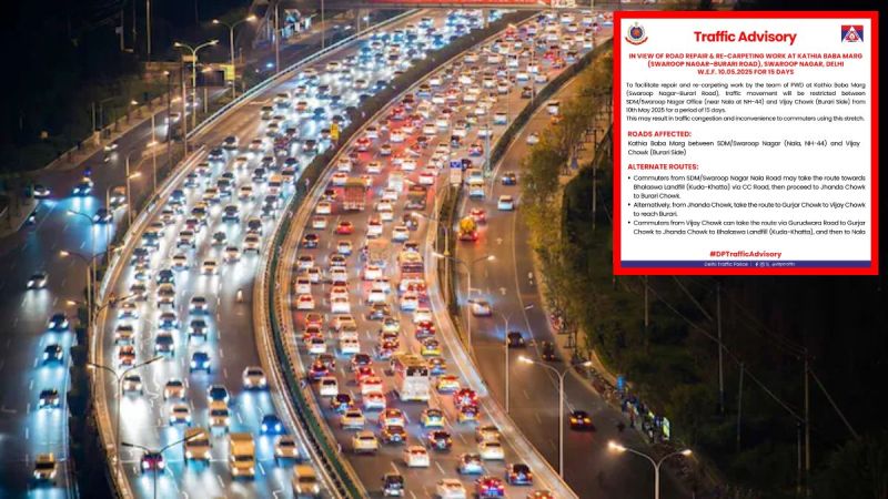 Delhi Traffic Advisory News