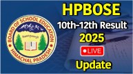 HPBOSE 10th-12th Result 2025 LIVE Update