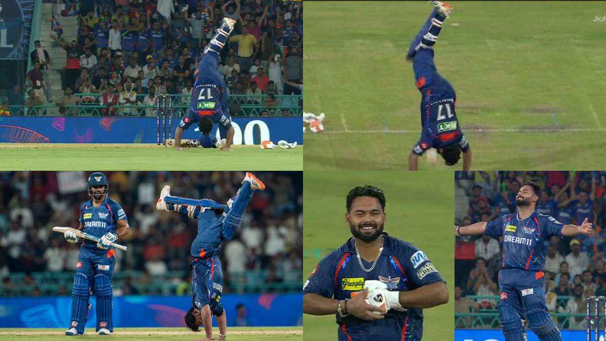 LSG vs RCB: सिर नीचे, पैर ऊपर, शतक बनाने के बाद ये क्या करने लगे ऋषभ पंत? वायरल हुआ वीडियो