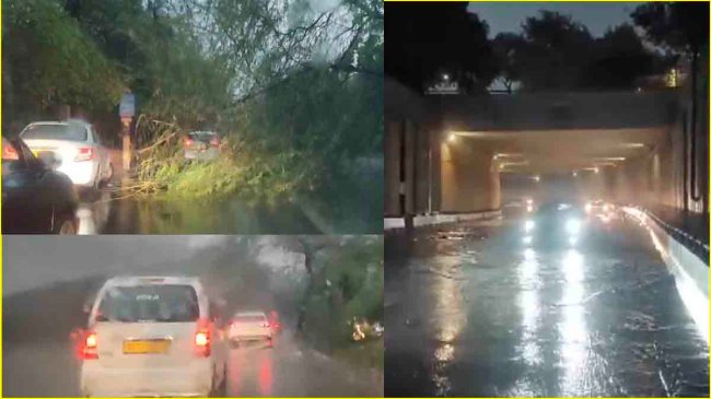 delhi heavy rain in raston par jane se bachen traffic alert waterlogging routes to avoid Delhi traffic alert today Avoid routes in Delhi rain Traffic jam due to rain Delhi NCR rain news Delhi Traffic Alert Today