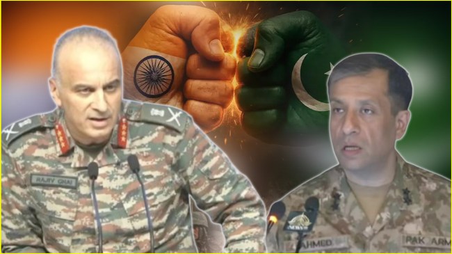 Indian Army Director General of Military Operations, pakistan Director General of Inter-Services Public Relations, Lieutenant General Rajeev Ghai, Major General Kashif Abdullah, Ahmad Sharif Choudhary