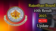 RBSE Rajasthan Board 10th Result 2025 LIVE Update