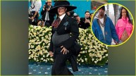 met gala 2025 pop singer rihanna shows off baby bump announced third pregnancy