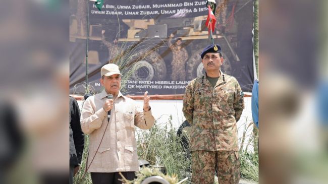 Shehbaz Sharif blood and water statement