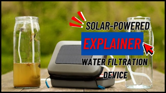 Solar-Powered Water Filtration Device