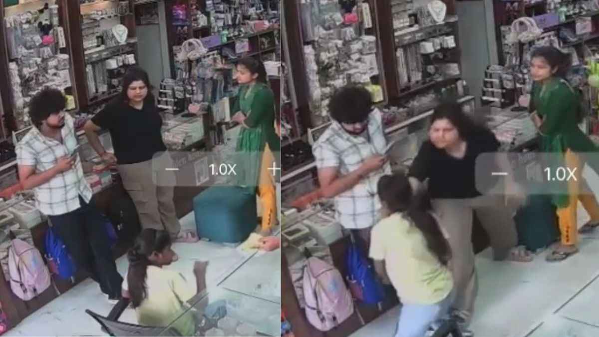 दुकानदार को ब्लेड मारकर भागी 15 साल की बच्ची, CCTV में कैद हुई हापुड़ की घटना