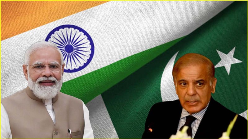 india and Pakistan flags
