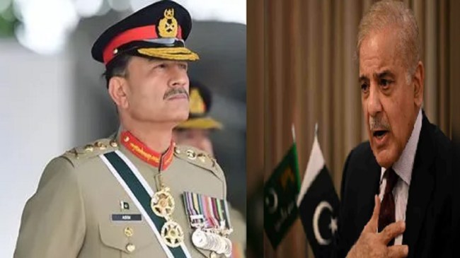 पाकिस्तान आर्मी चीफ असीम मुनीर और पाक प्रधानमंत्री शहबाज शरीफ Pakistan Army Chief Asim muneer, PM Shahbaj sharif