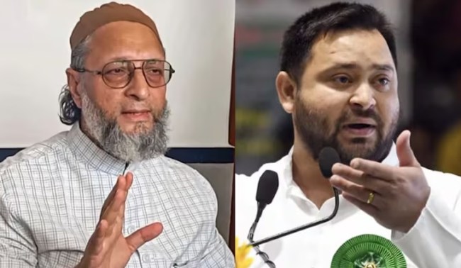 AIMIM चीफ असदुद्दीन ओवैसी और RJD नेता तेजस्वी यादव Bihar News, AIMIM Asaduddin Owaisi, All India Majlis-e-Ittehadul Muslimeen, Bihar assembly elections, बिहार विधानसभा चुनाव, बिहार खबर, ताजा खबर