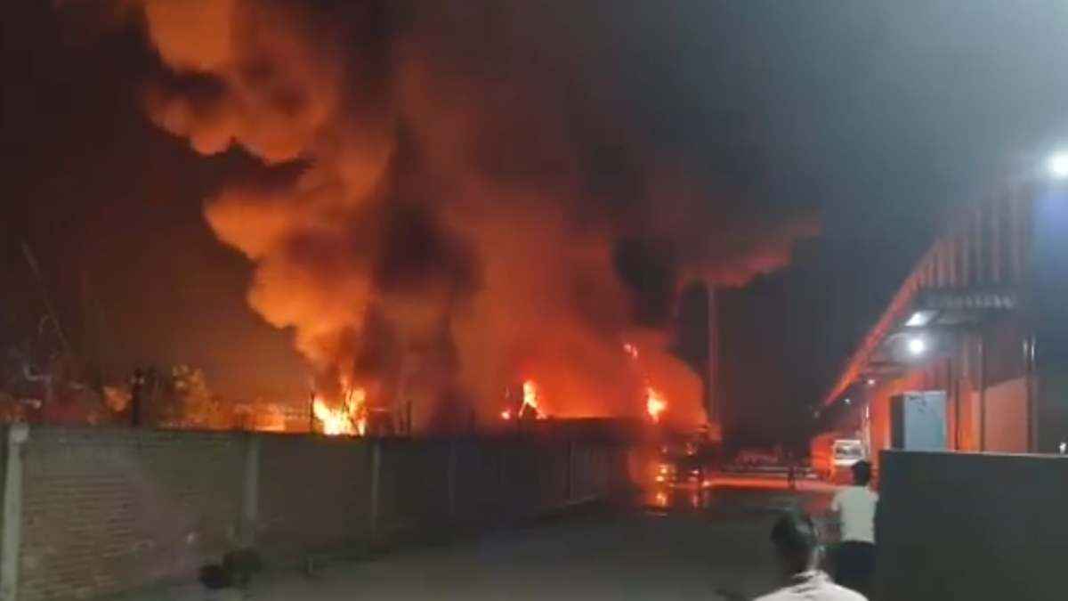 Noida Fire News: 'सुनाई दी तेज धमाकों की आवाज...' नोएडा की इस केमिकल फैक्ट्री में लगी भीषण आग