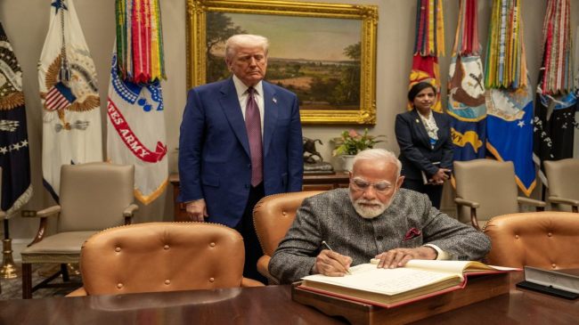 Modi Trump phone call