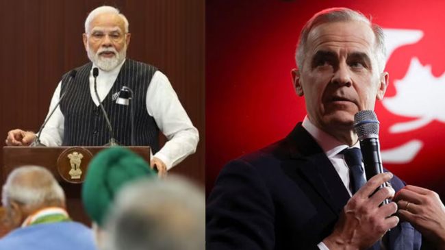 Narendra Modi and Mark Carney