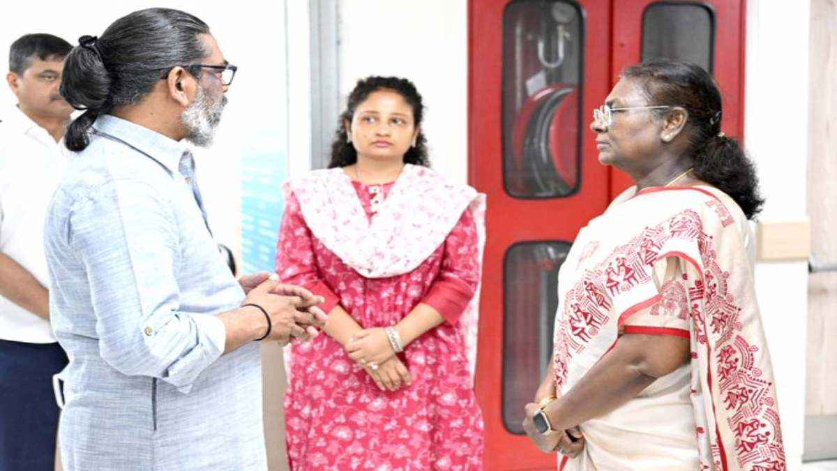 President Draupadi Murmu meet Shibu Soren