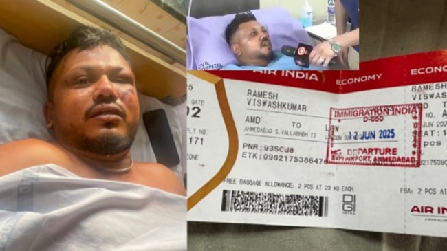 Ramesh Vishwas Kumar Air India Plane Crash Survivor Story Ramesh Vishwas Kumar Air India Plane Crash Survivor Story