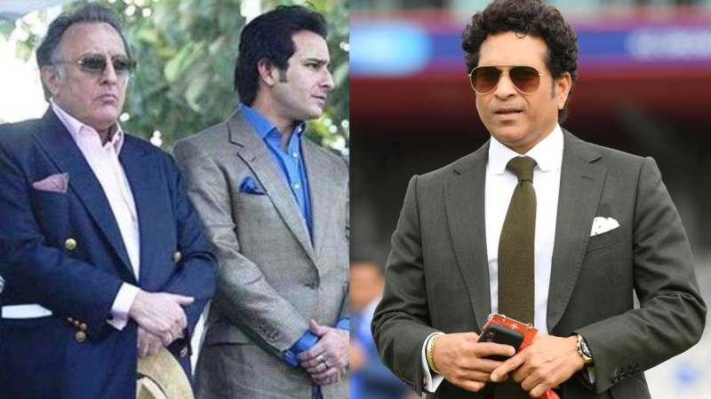 Saif Ali Khan and Sachin Tendulkar