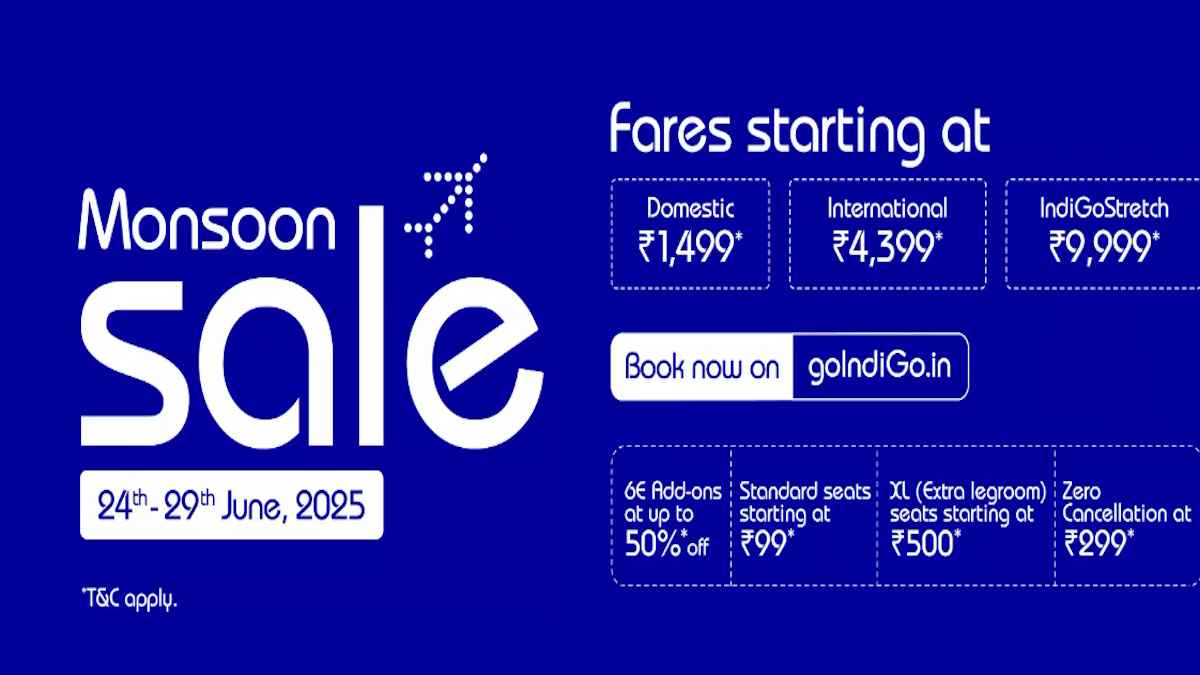 Indigo Monsoon Flight Sale