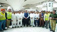 CM Devendra Fadnavis, Dy CM Eknath Shinde and Jeet Adani Today visited Navi Mumbai International Airport।