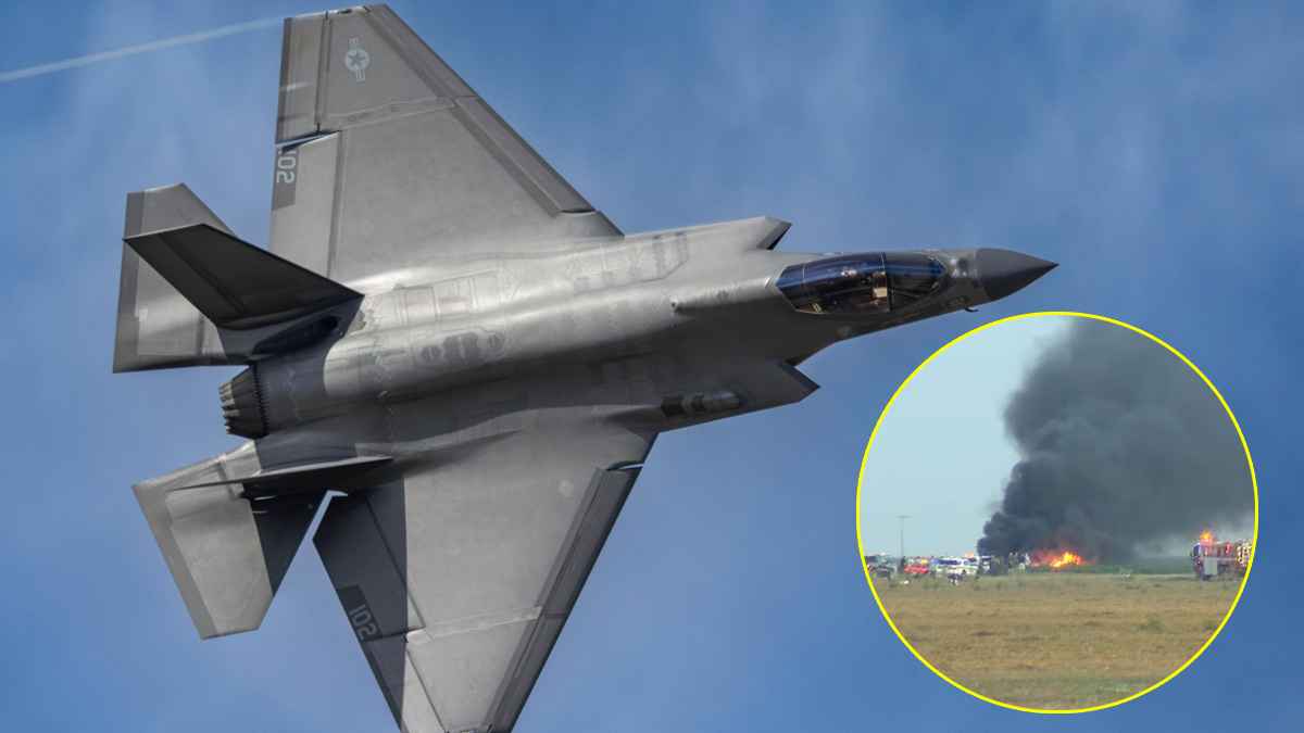 कैलिफोर्निया में F-35 लड़ाकू विमान दुर्घटनाग्रस्त, नेवल एयर स्टेशन लेमूर में हुआ हादसा