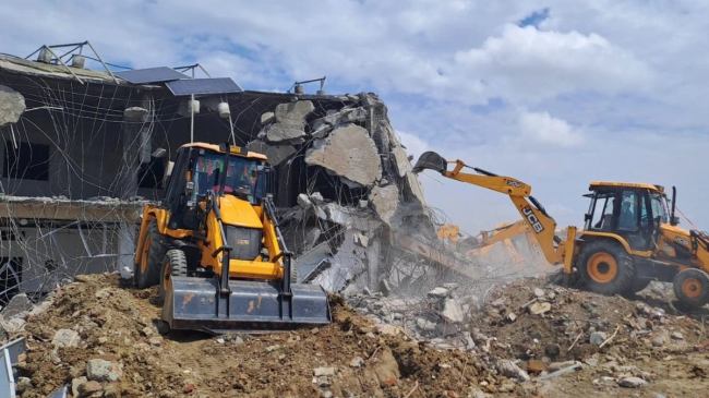 Changur Baba nephew bulldozer action