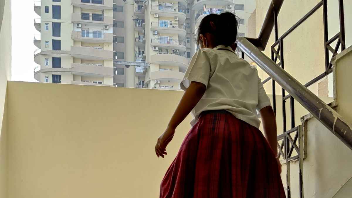 Child On Stairs Victory One Central