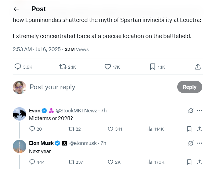 Elon Musk America Party